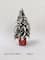 14" Unlit Mini Flocked Downswept Pine with Berries Artificial Christmas Tree